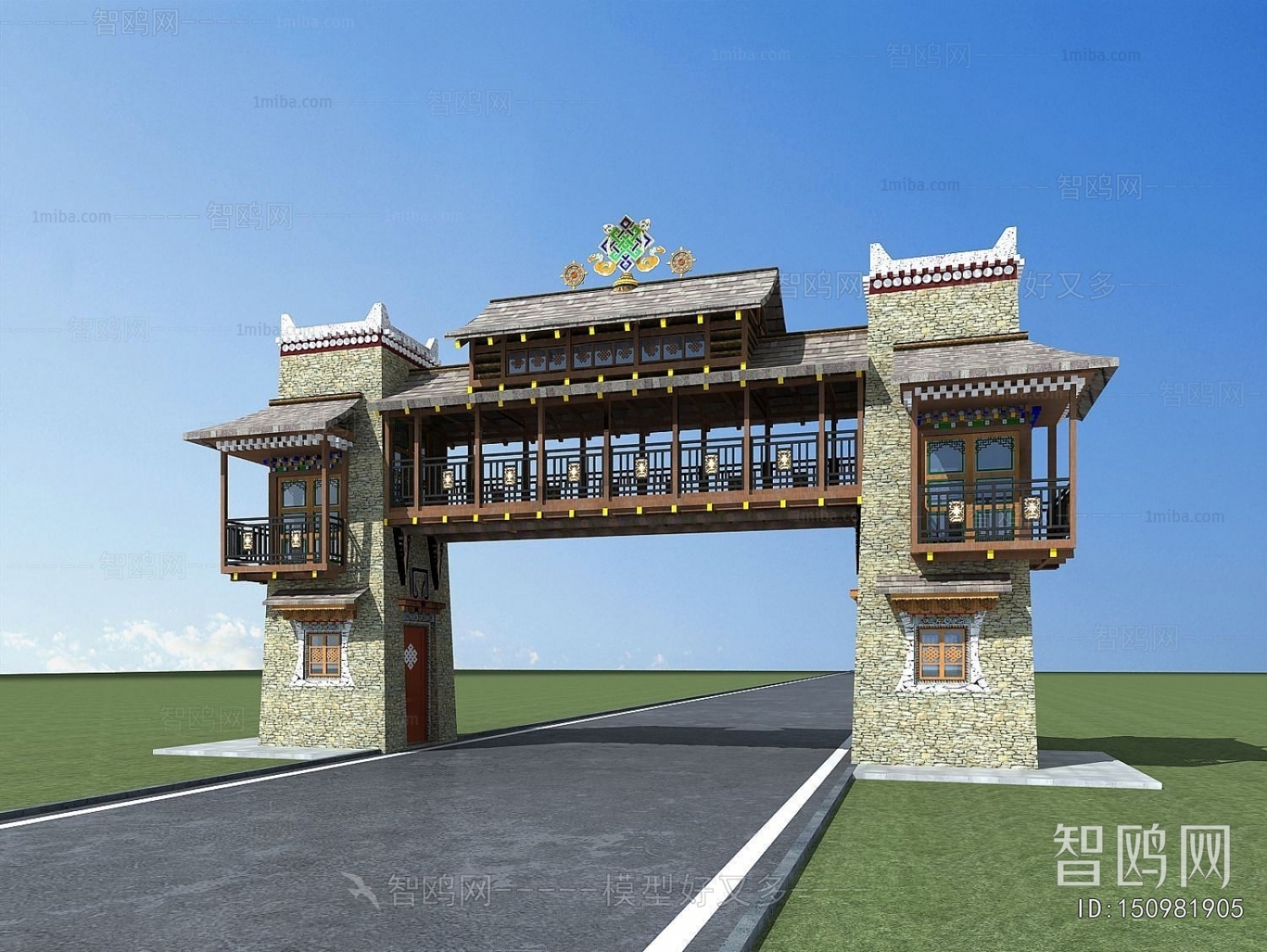 New Chinese Style Gate