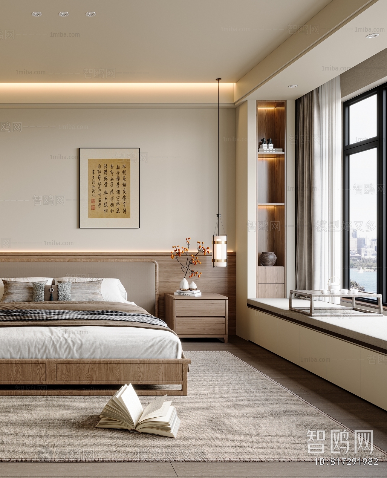 New Chinese Style Bedroom