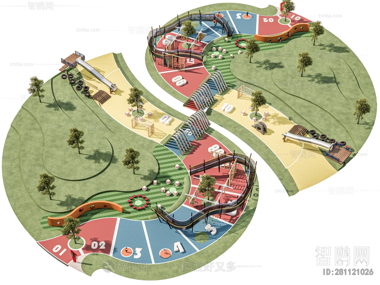 Modern Park Landscape