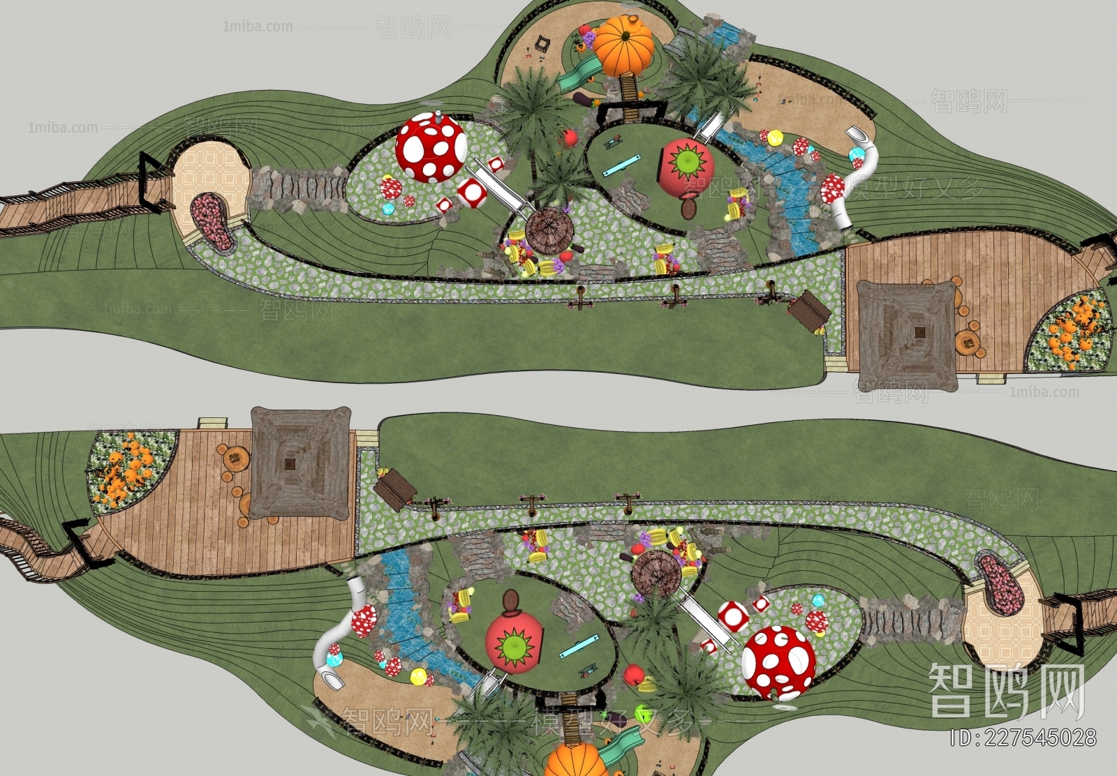 Modern Park Landscape