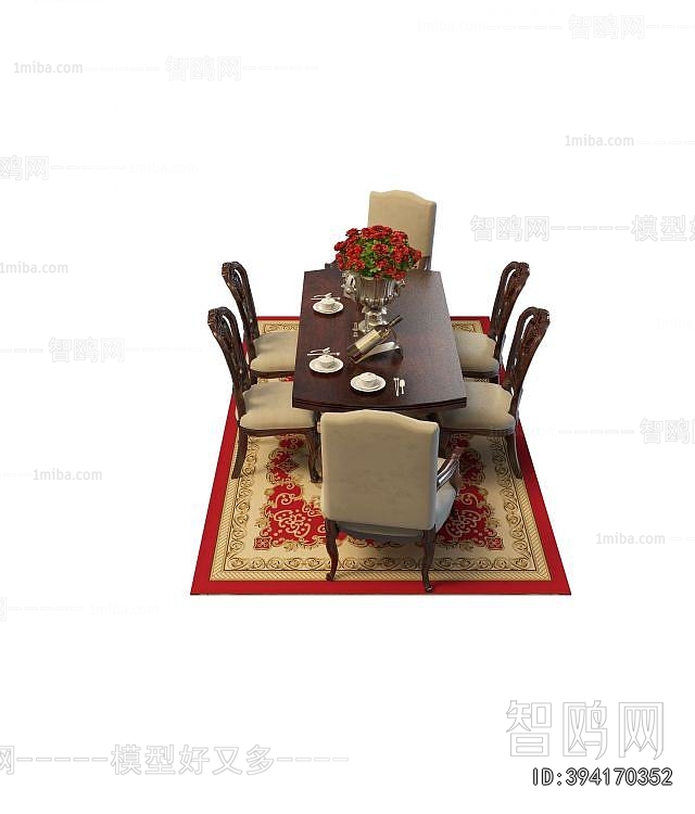 American Style Dining Table And Chairs