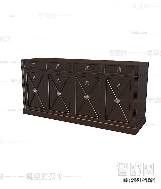 Simple European Style Side Cabinet