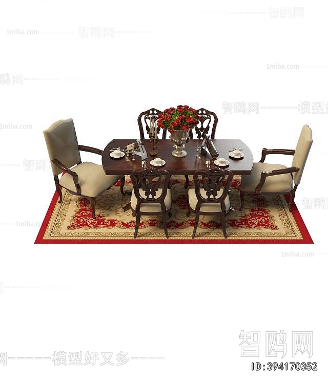 American Style Dining Table And Chairs