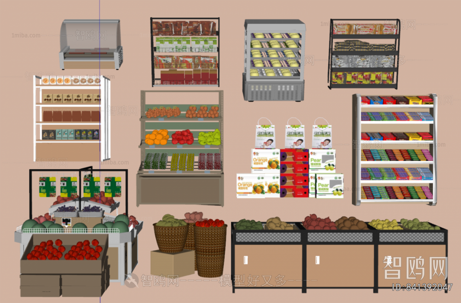 Modern Supermarket Shelf