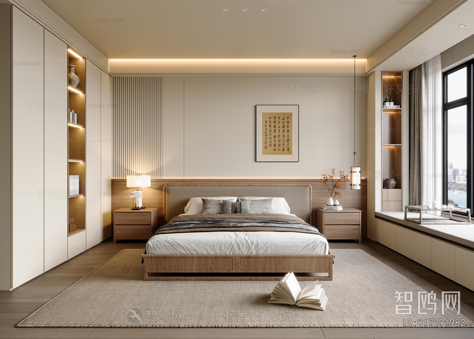 New Chinese Style Bedroom