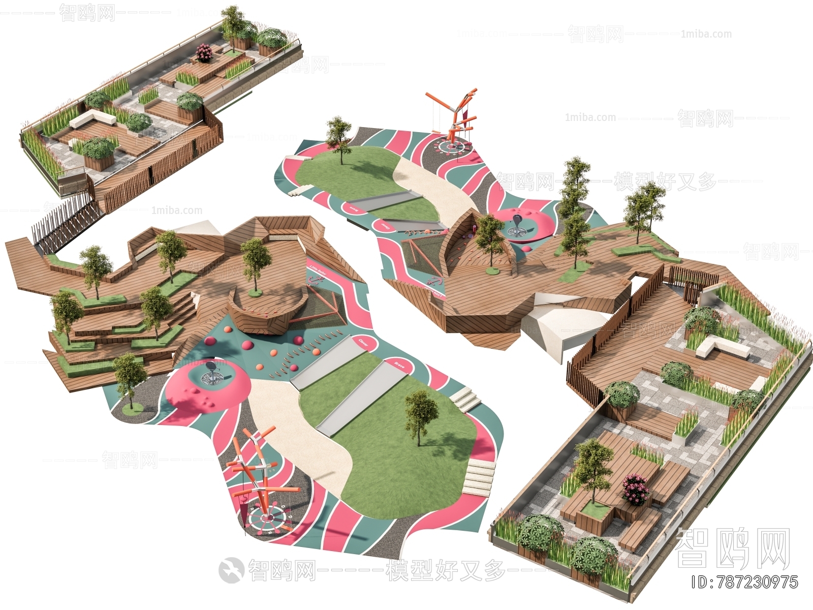 Modern Park Landscape