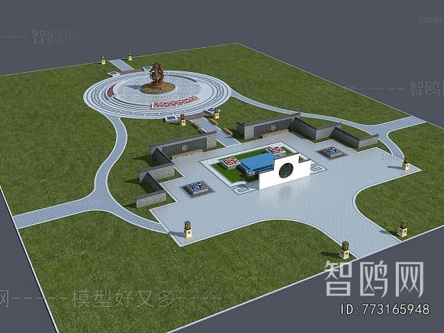 New Chinese Style Courtyard/landscape