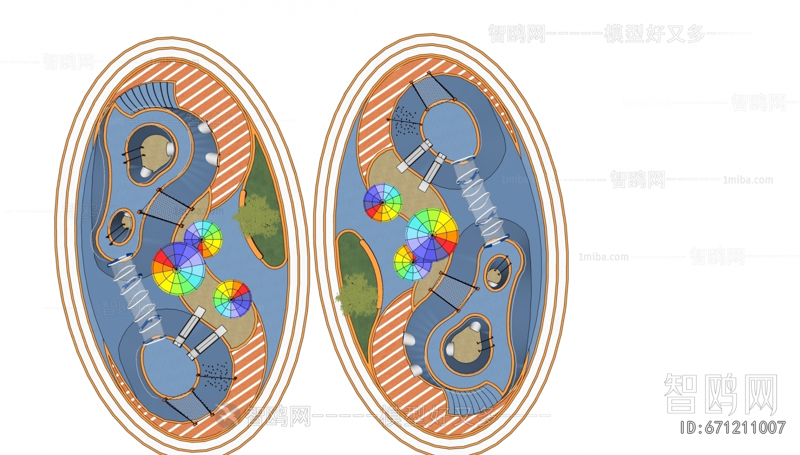 Modern Park Landscape