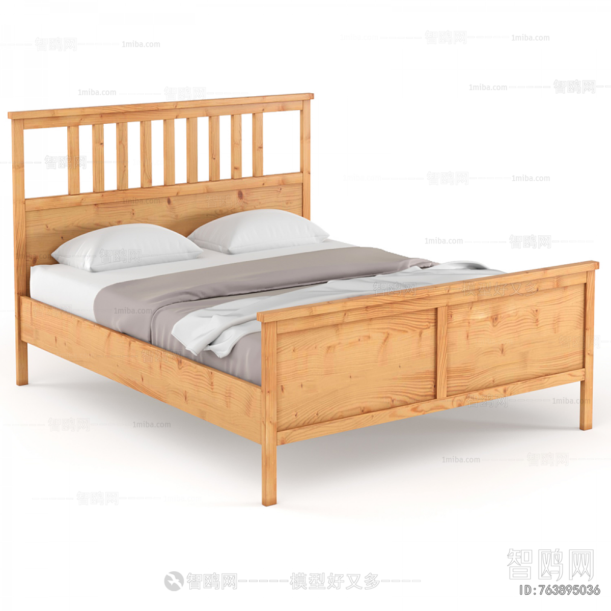 Nordic Style Double Bed