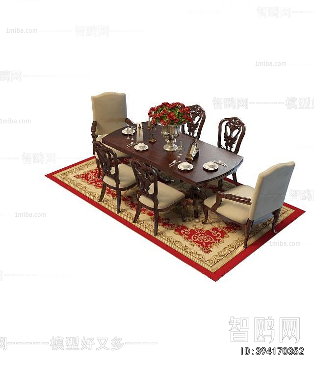 American Style Dining Table And Chairs