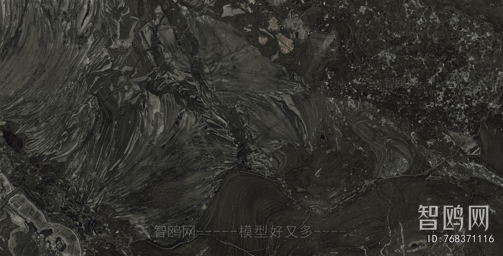 现代黑色大理石瓷砖