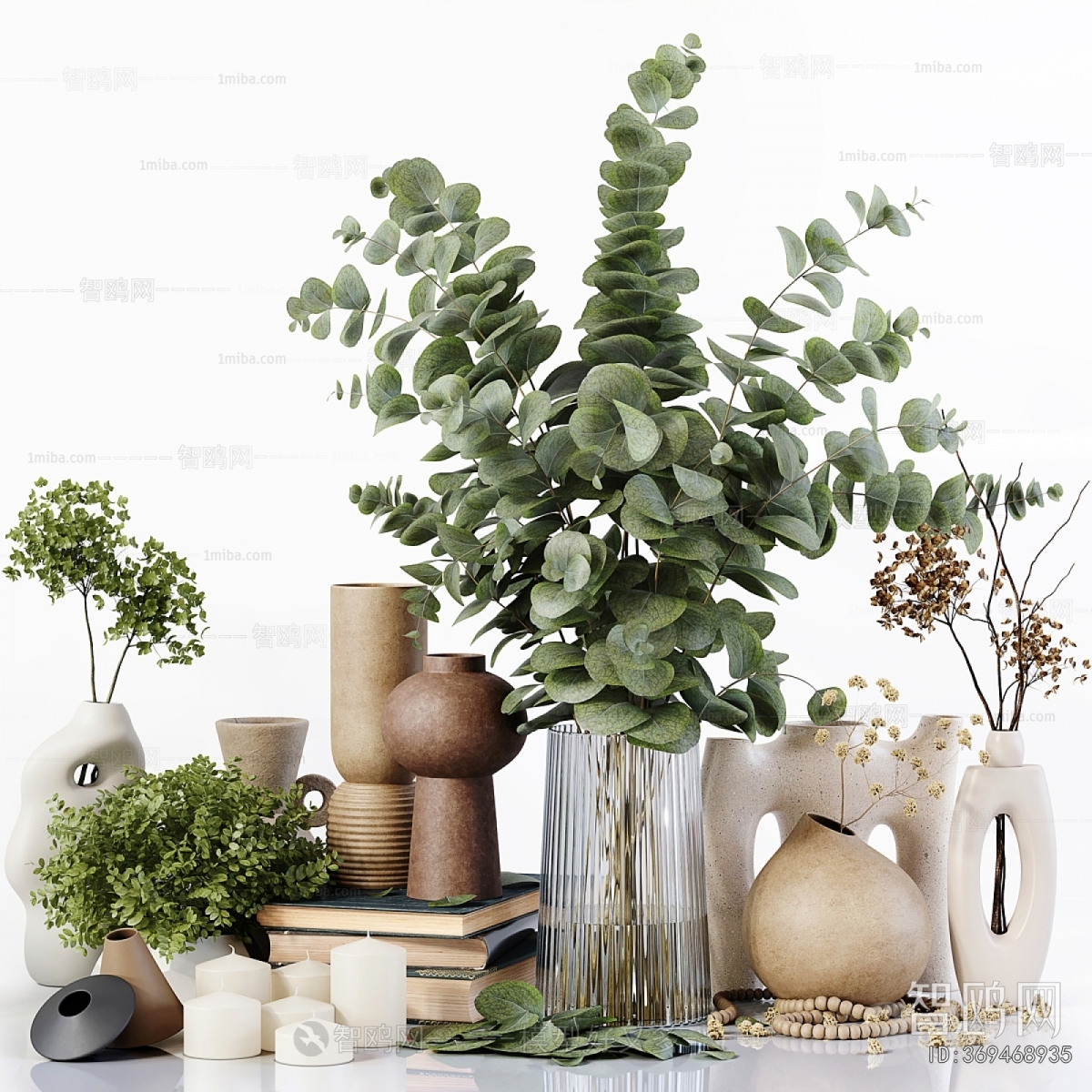 Modern Potted Green Plant