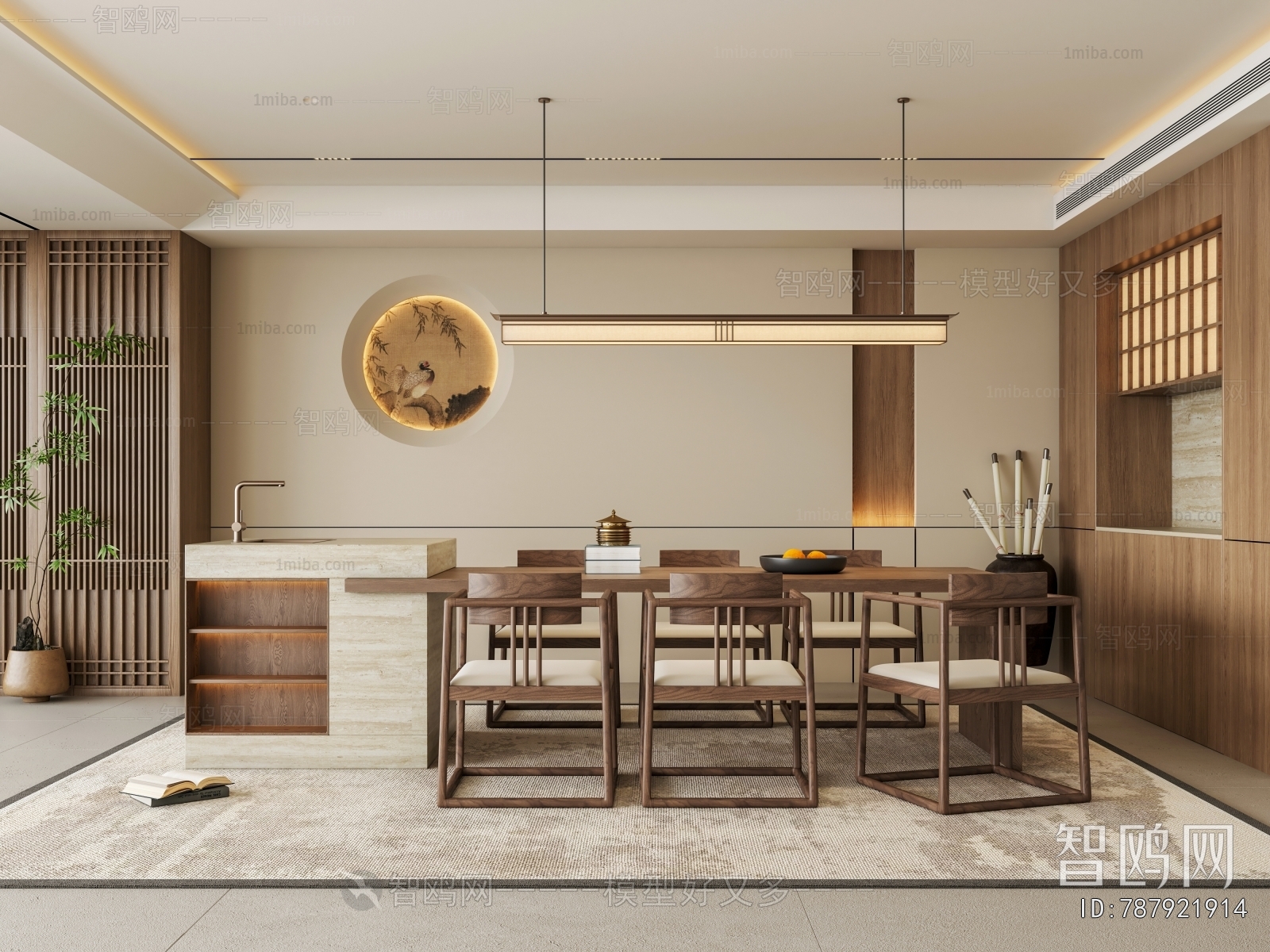 New Chinese Style Dining Room