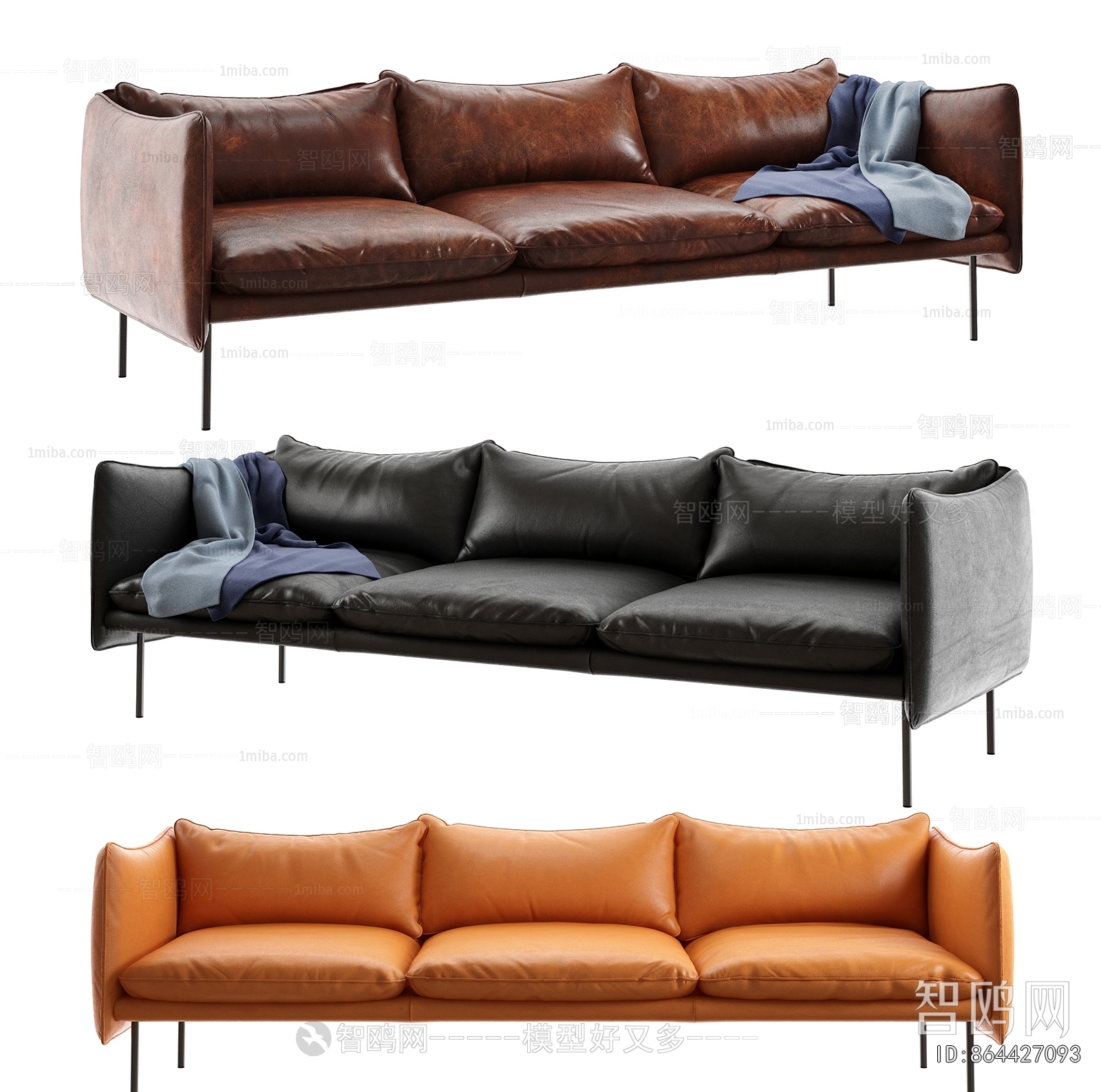 Modern Three-seat Sofa