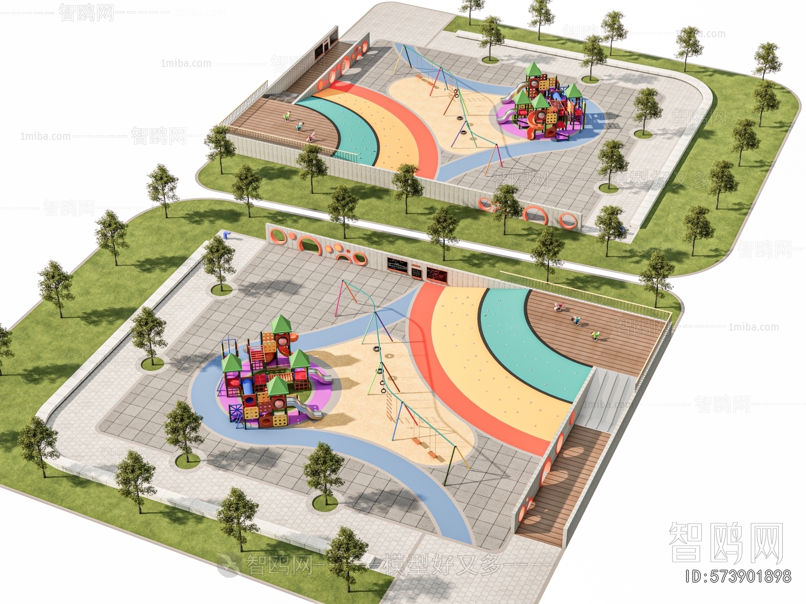 Modern Park Landscape