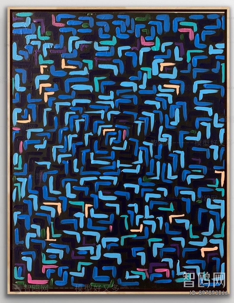 现代复古抽象画