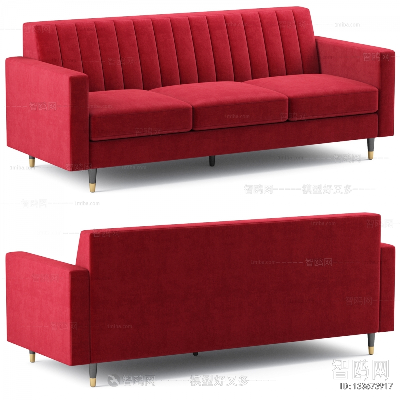 Modern Three-seat Sofa