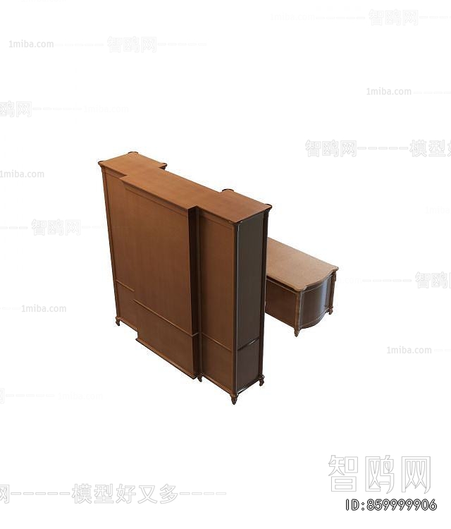 European Style Office Desk And Chair