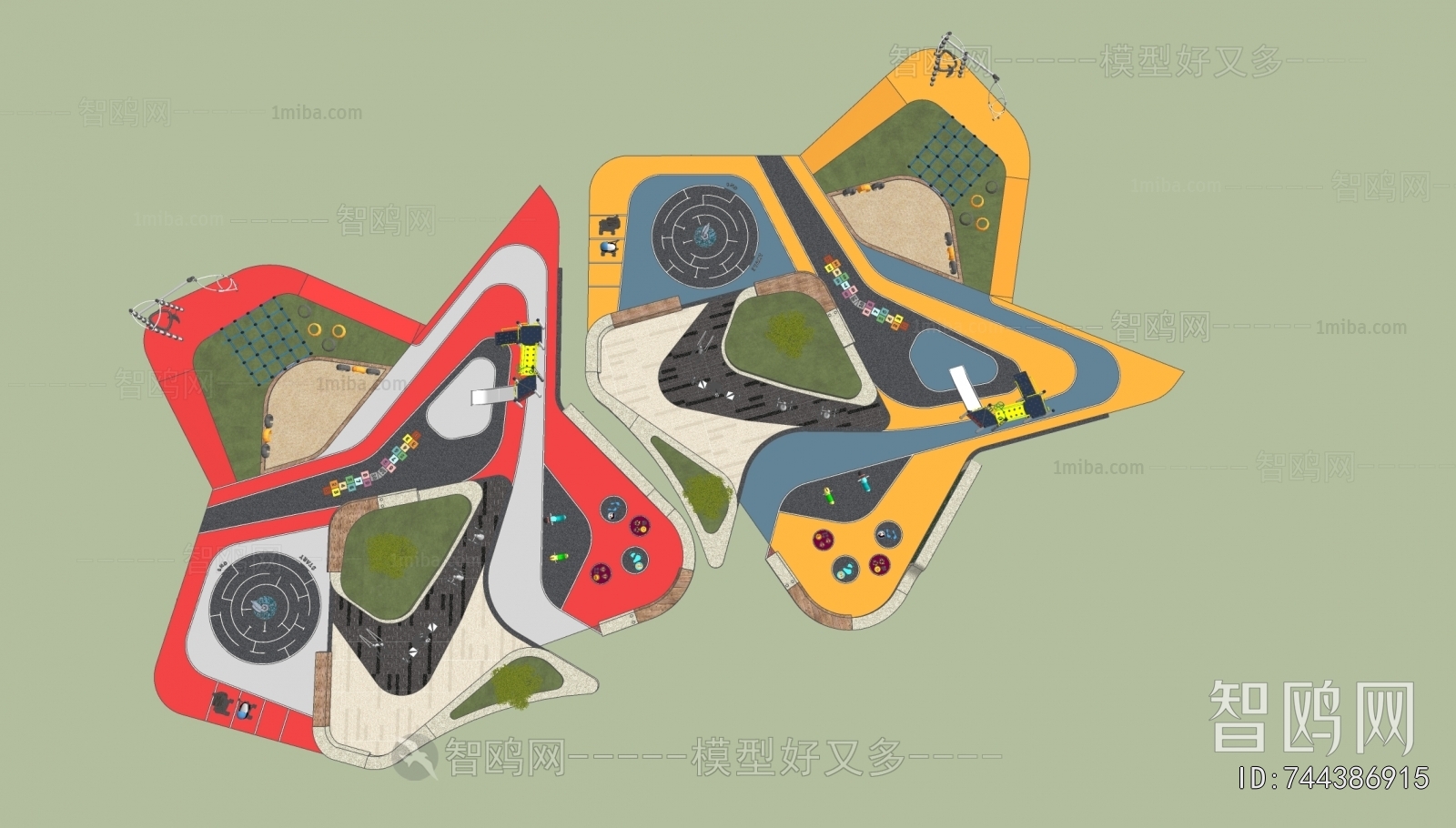 Modern Park Landscape