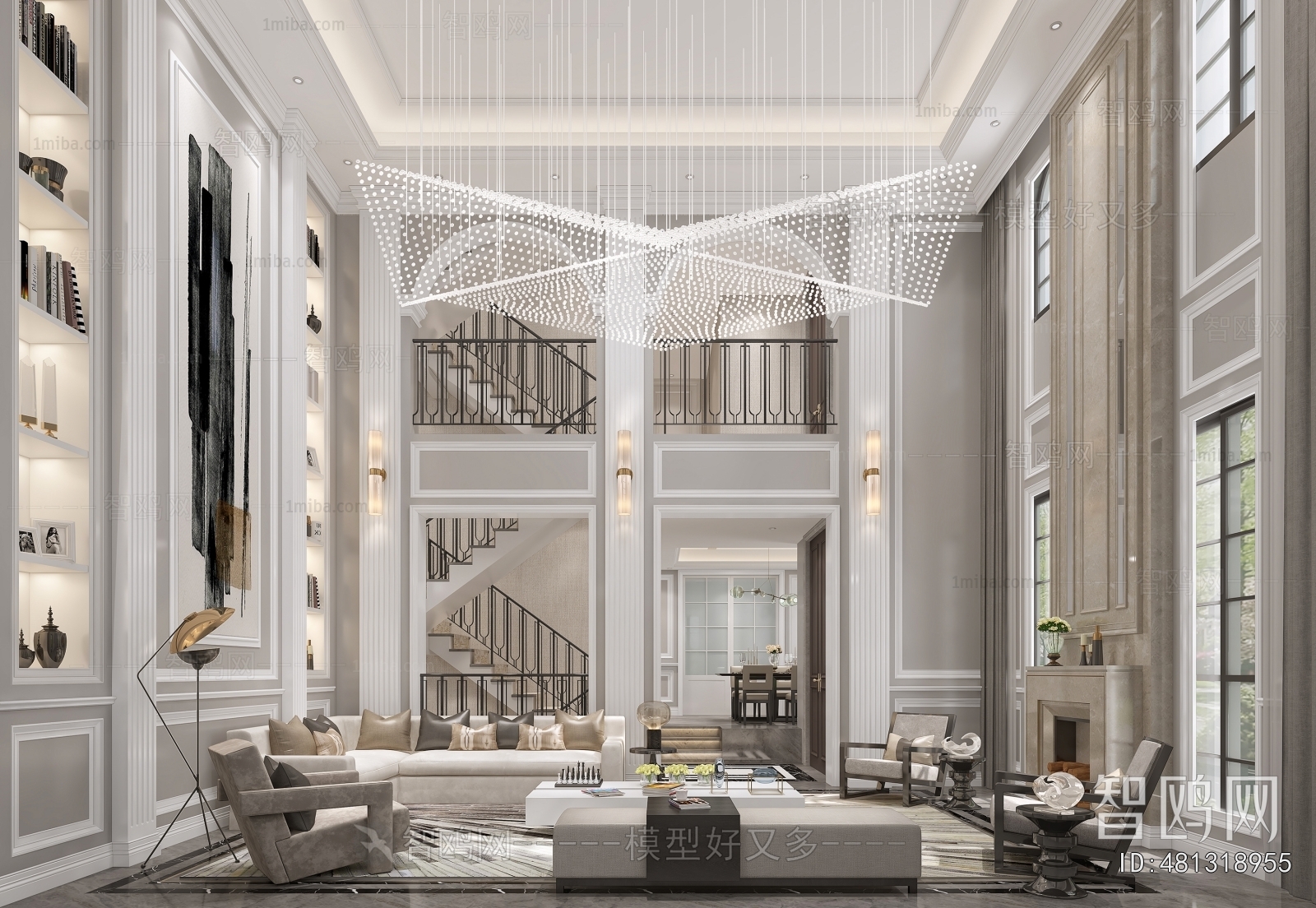 Simple European Style A Living Room