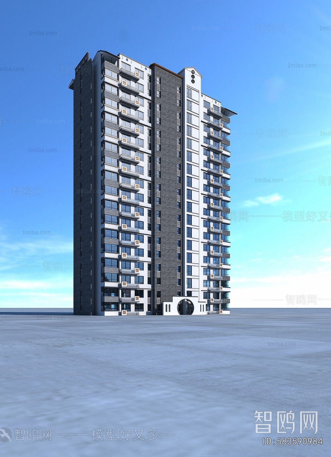 New Chinese Style Residential Building