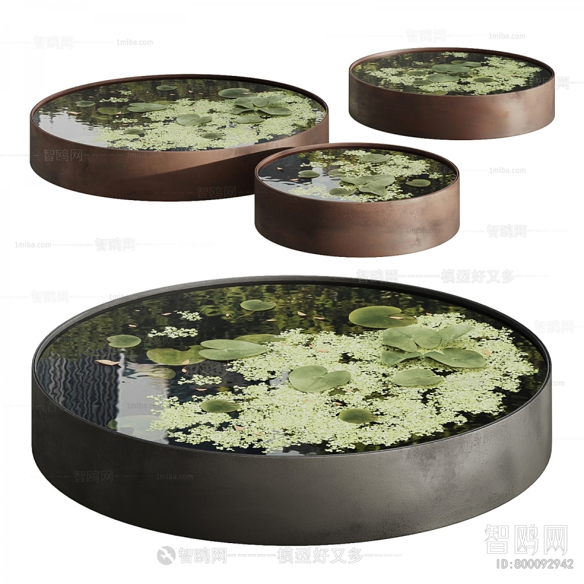 现代花园小水谭组合