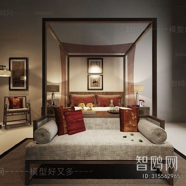 New Chinese Style Bench