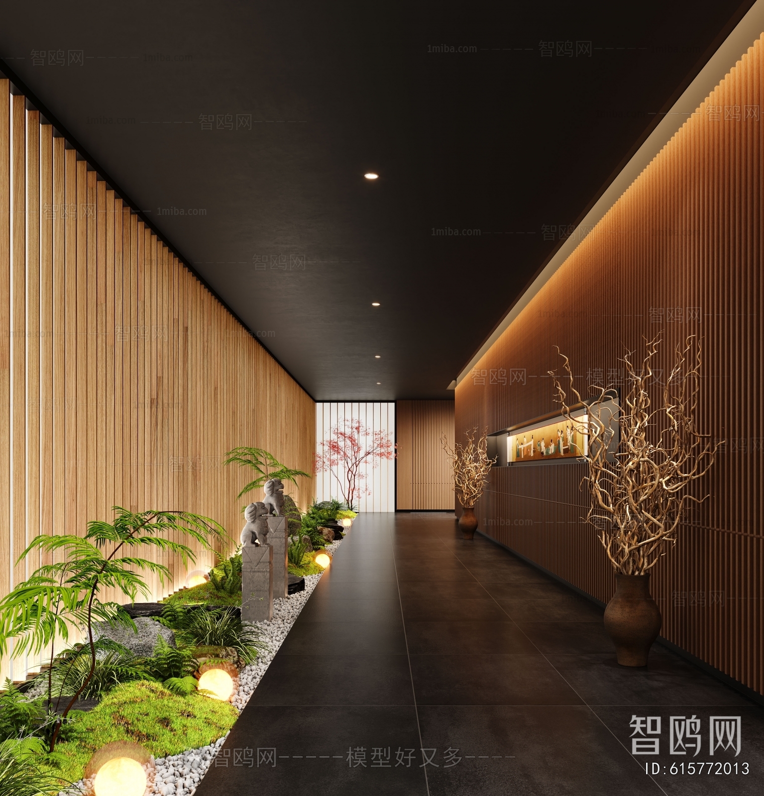 现代会所走廊