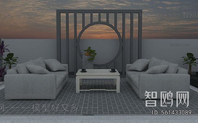 Modern Outdoor Sofa