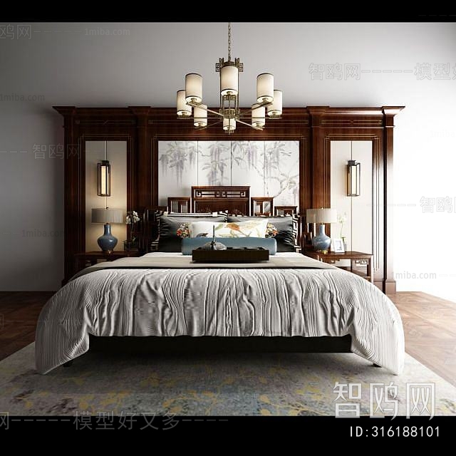 Chinese Style Double Bed