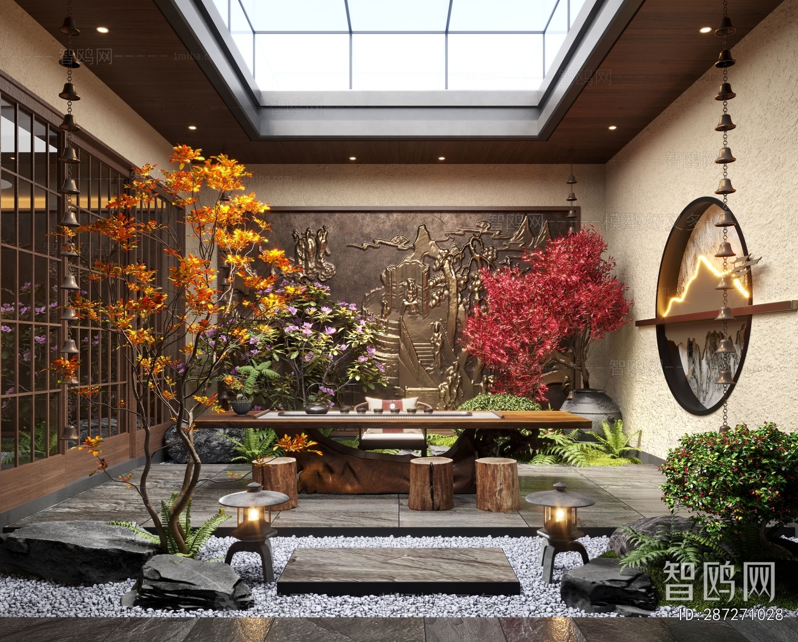 New Chinese Style Courtyard/landscape