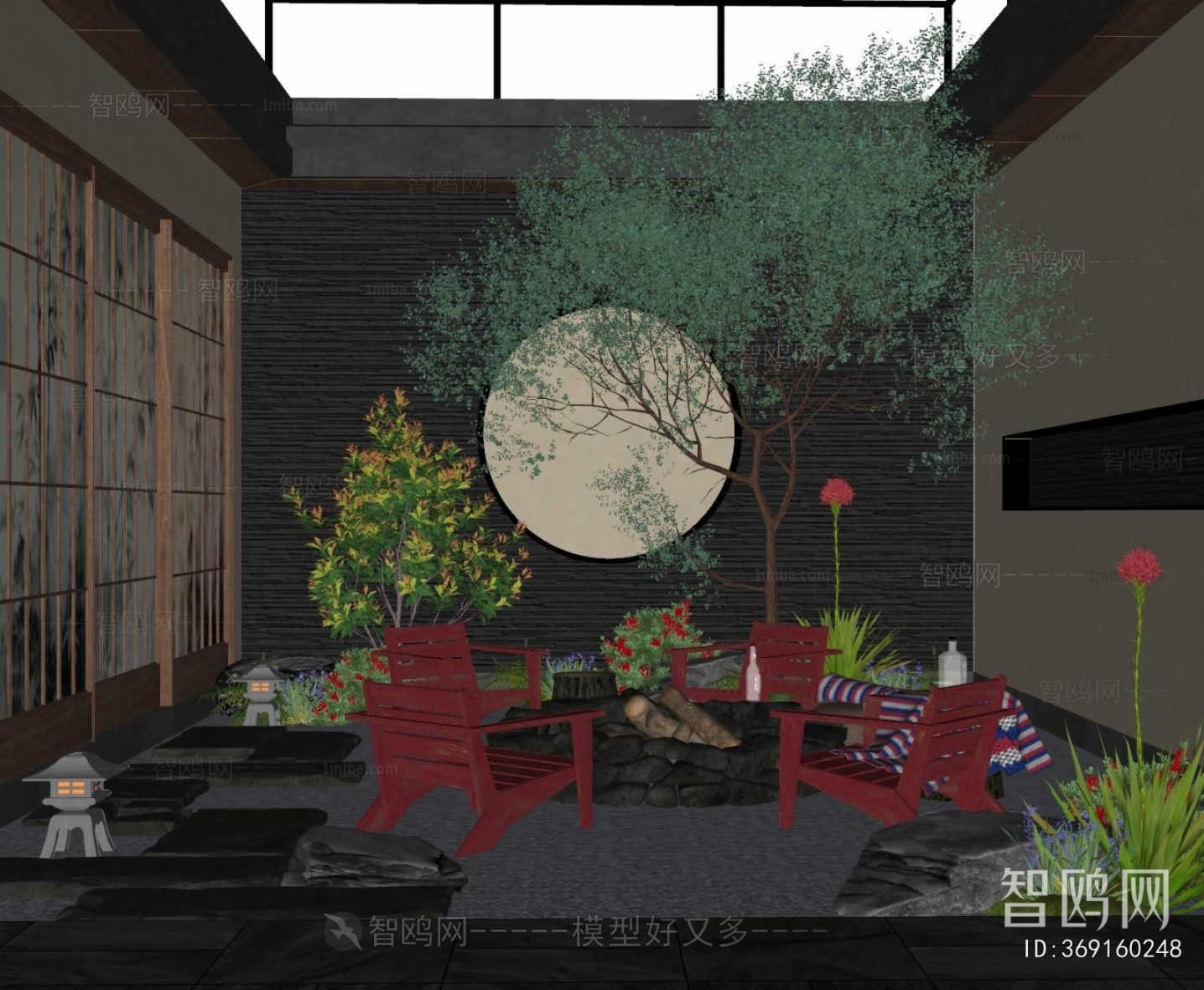 New Chinese Style Courtyard/landscape