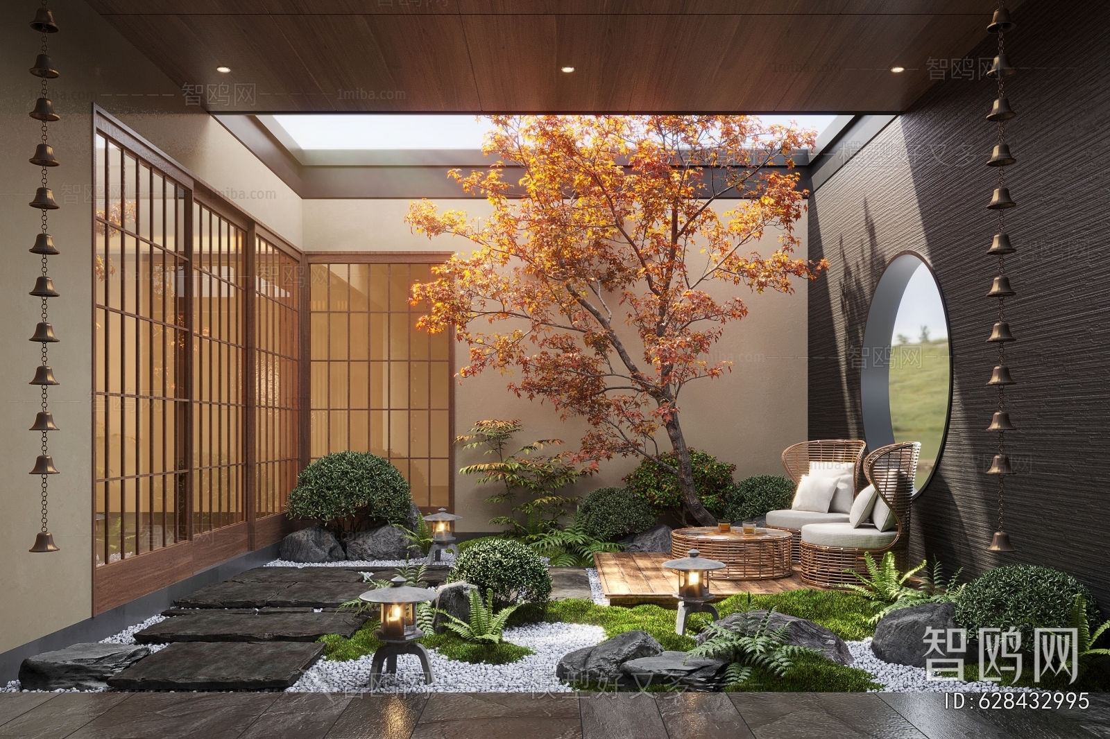 New Chinese Style Courtyard/landscape