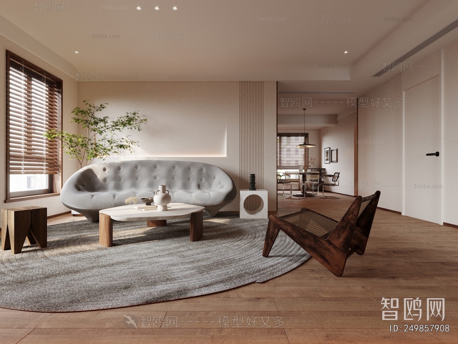 Wabi-sabi Style Dining Room