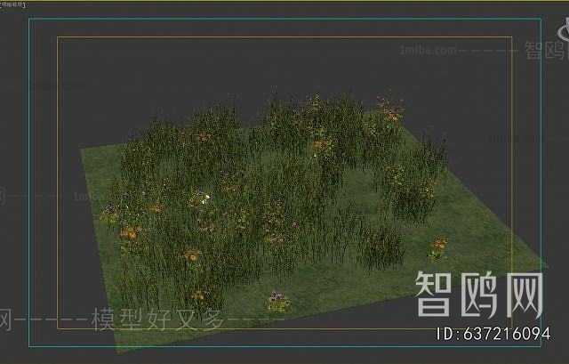 Modern Flowers And Grass