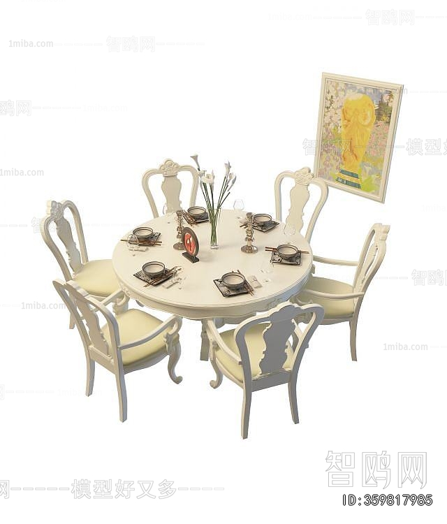 French Style Dining Table And Chairs