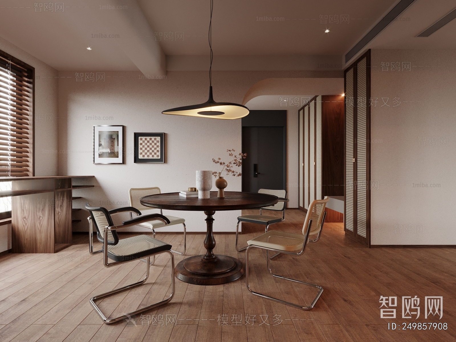 Wabi-sabi Style Dining Room