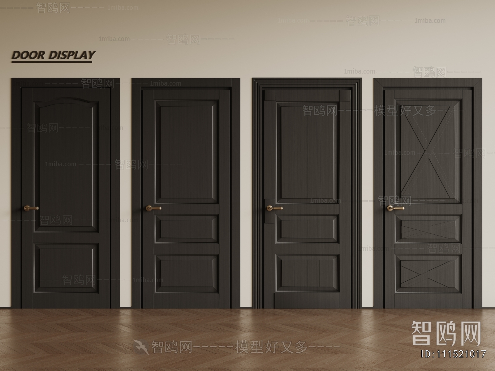 Simple European Style Single Door