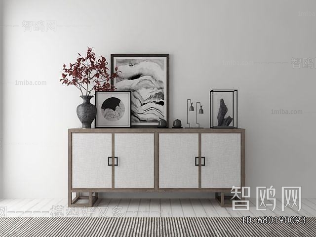 New Chinese Style Side Cabinet
