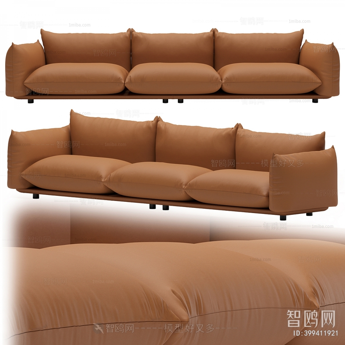 Modern Three-seat Sofa