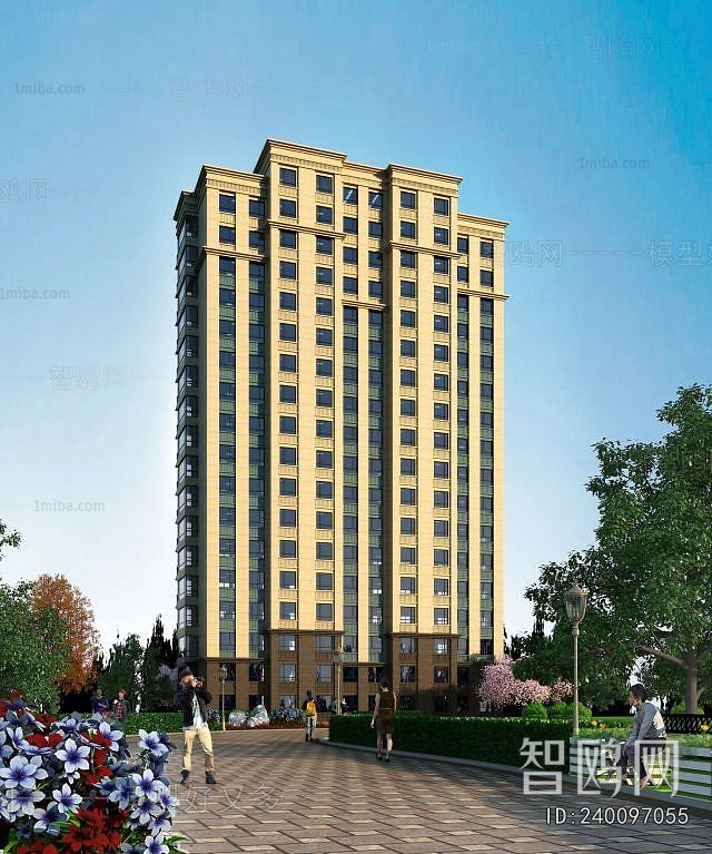 Simple European Style Residential Building