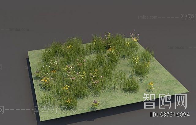 Modern Flowers And Grass