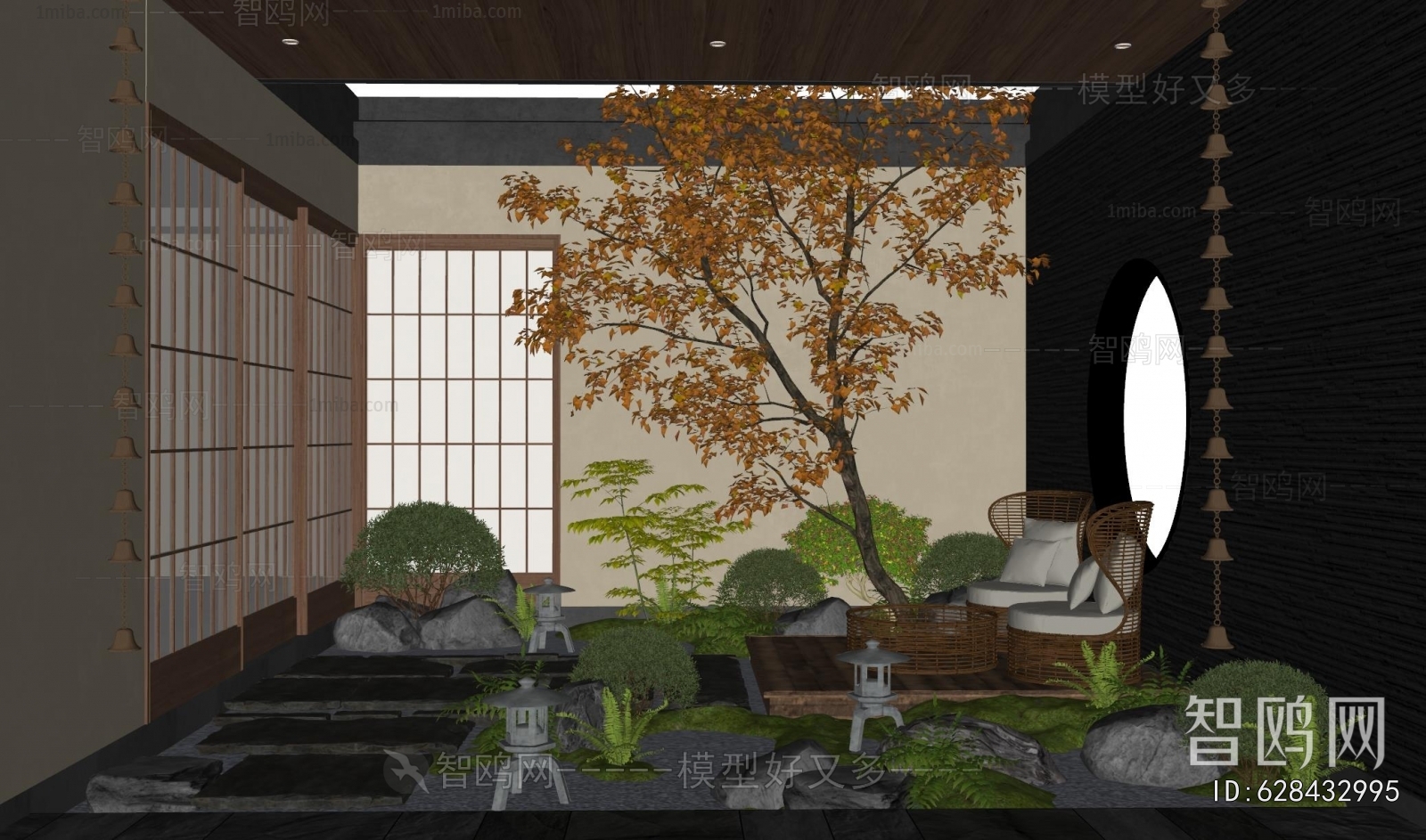 New Chinese Style Courtyard/landscape
