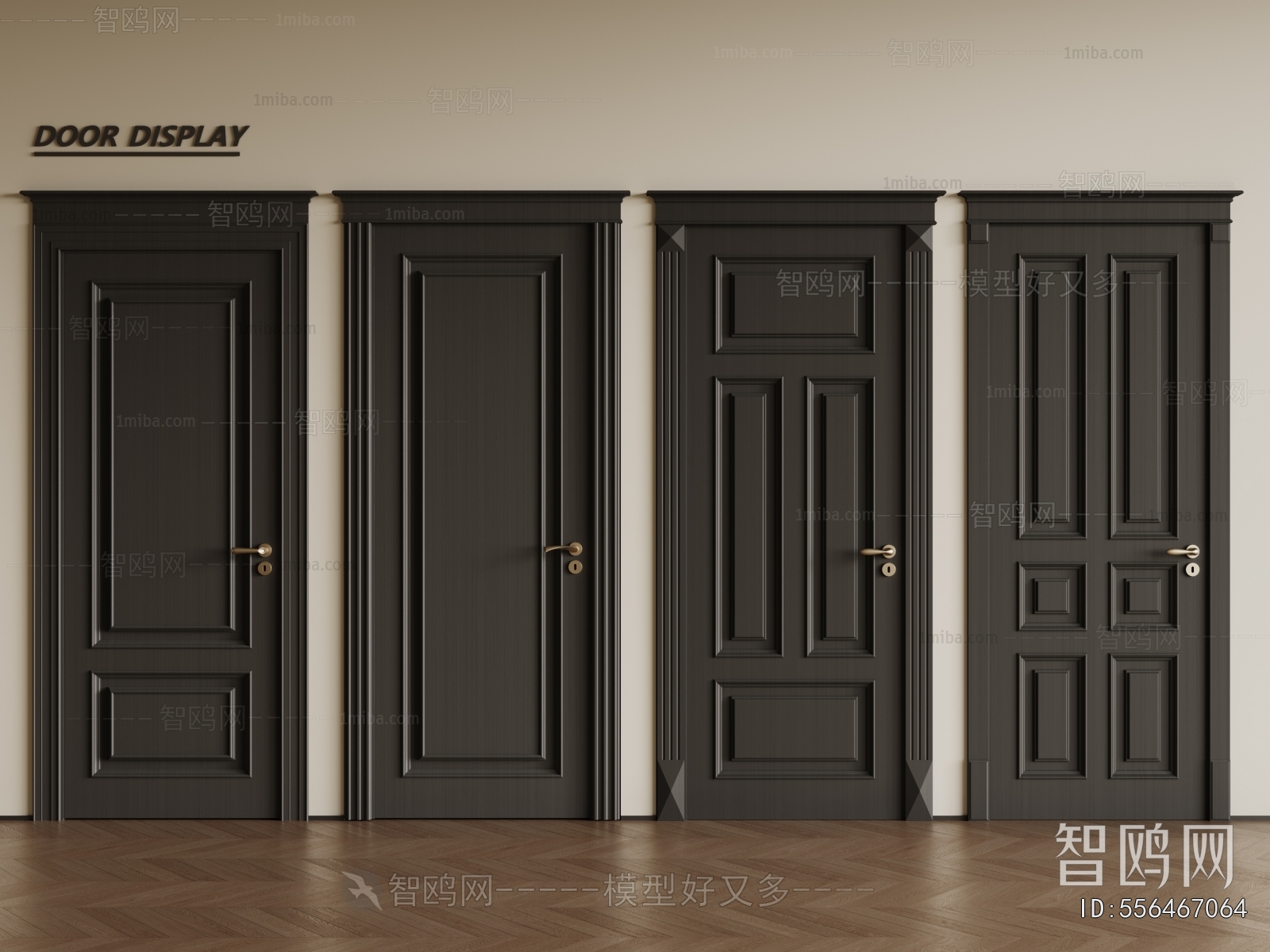 Simple European Style Single Door
