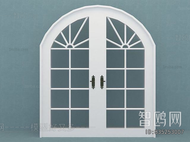 Simple European Style Double Door