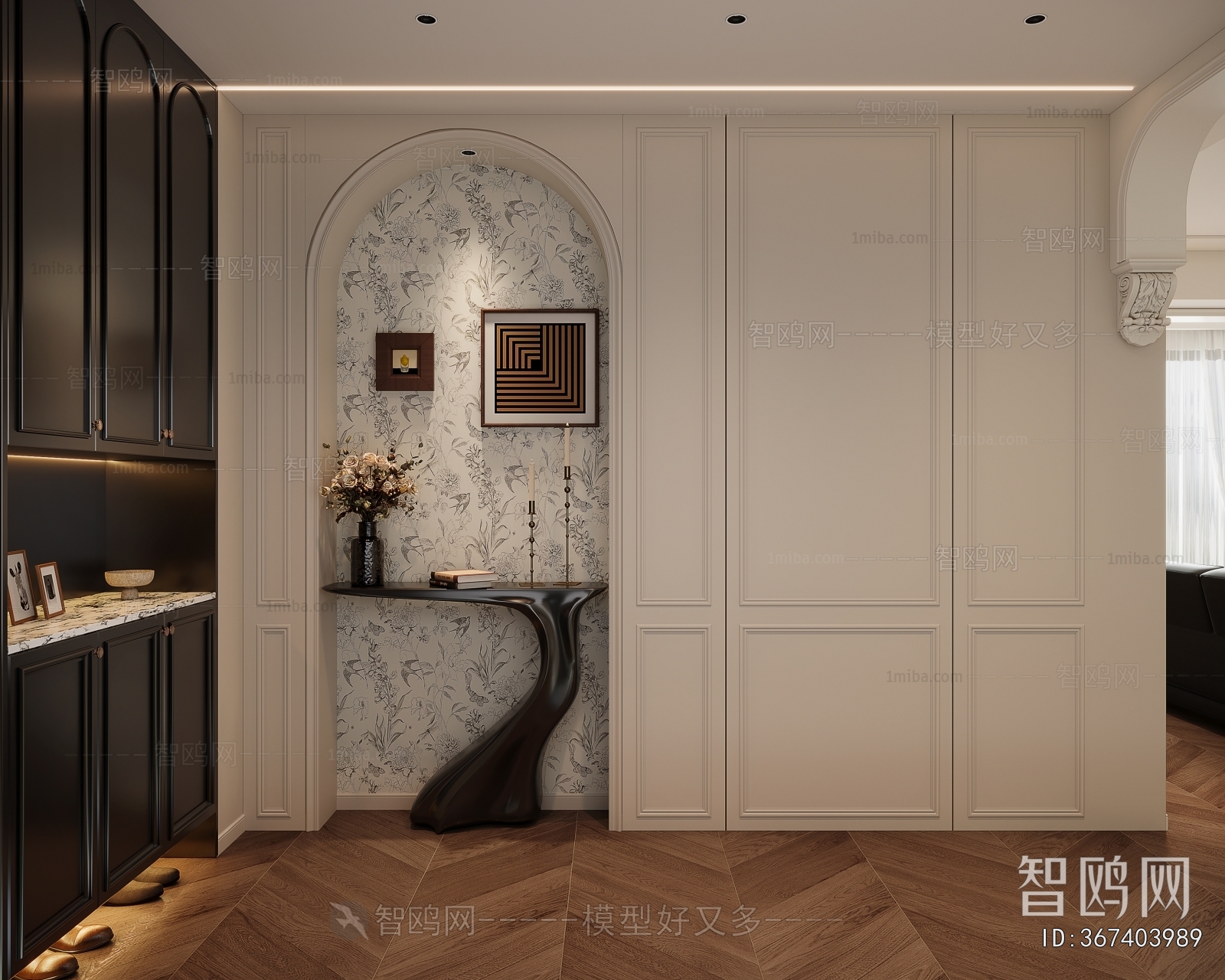 French Style Hallway