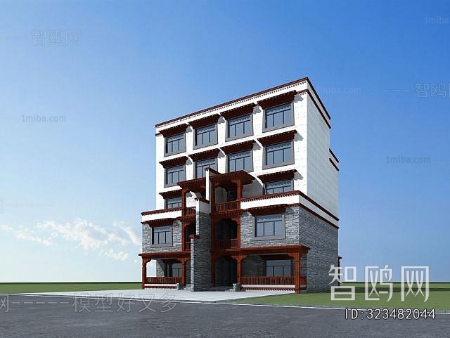 New Chinese Style Double Townhouse