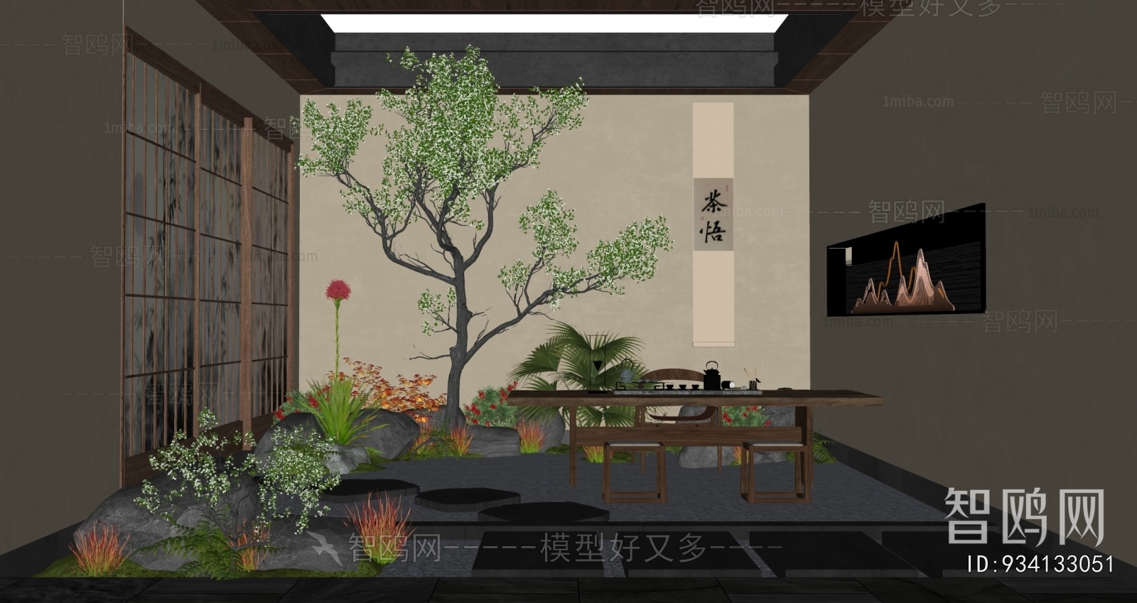 New Chinese Style Courtyard/landscape