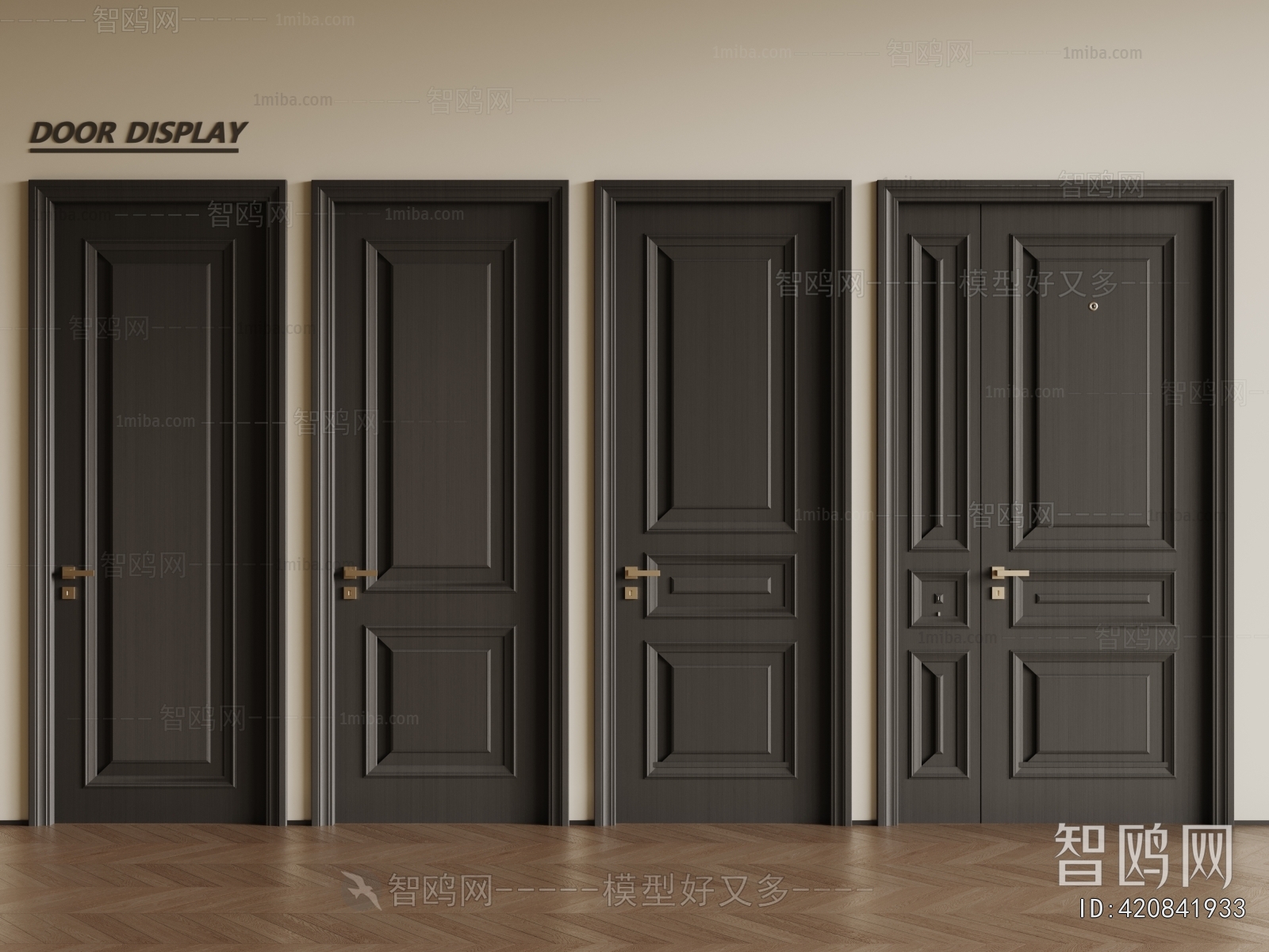 Simple European Style Single Door