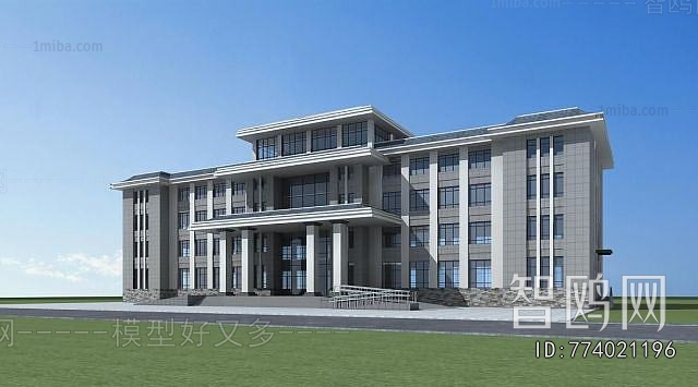 New Chinese Style Appearance Of Commercial Building